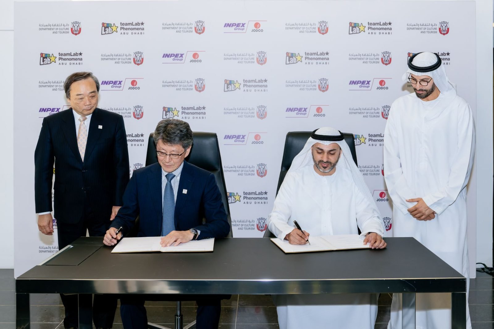 DCT Abu Dhabi signs MoYU with sponsorship of Inpex fpr teamlab Phenomena Abu Dhabi